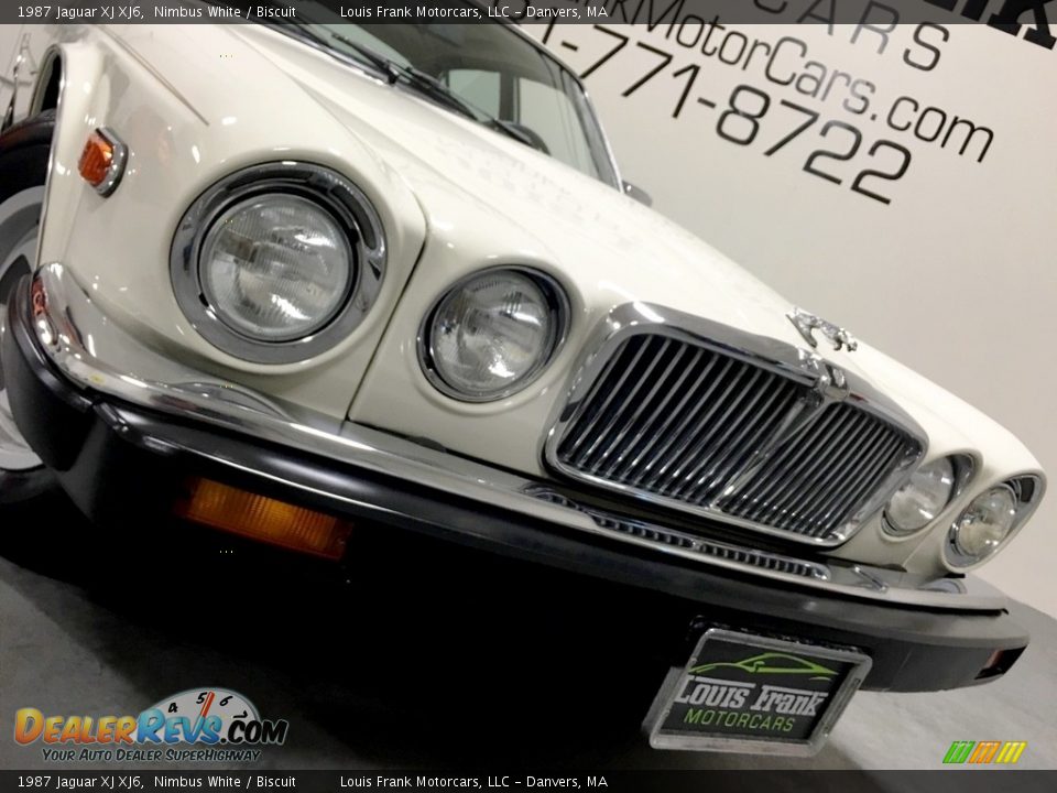 1987 Jaguar XJ XJ6 Nimbus White / Biscuit Photo #26