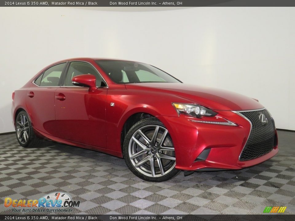 2014 Lexus IS 350 AWD Matador Red Mica / Black Photo #1