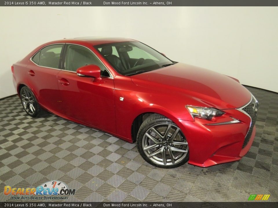 2014 Lexus IS 350 AWD Matador Red Mica / Black Photo #2