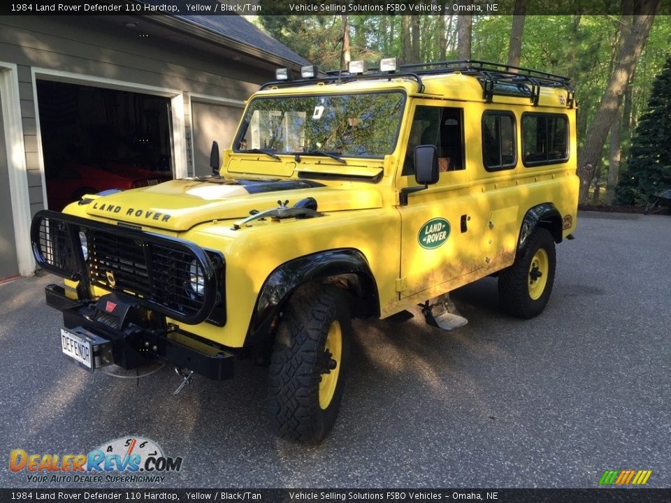 Front 3/4 View of 1984 Land Rover Defender 110 Hardtop Photo #1