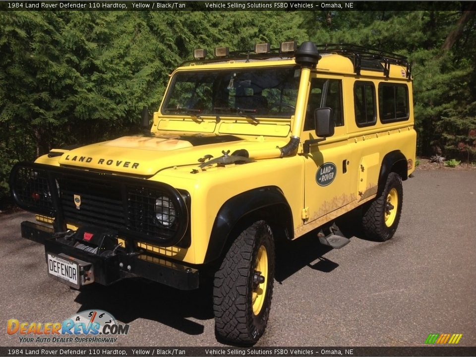 Yellow 1984 Land Rover Defender 110 Hardtop Photo #6