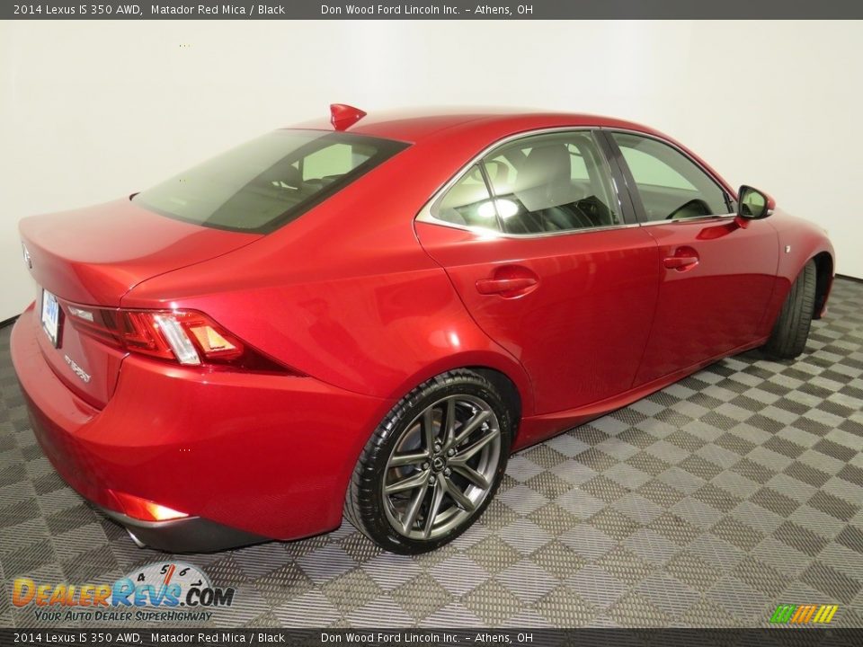 2014 Lexus IS 350 AWD Matador Red Mica / Black Photo #14