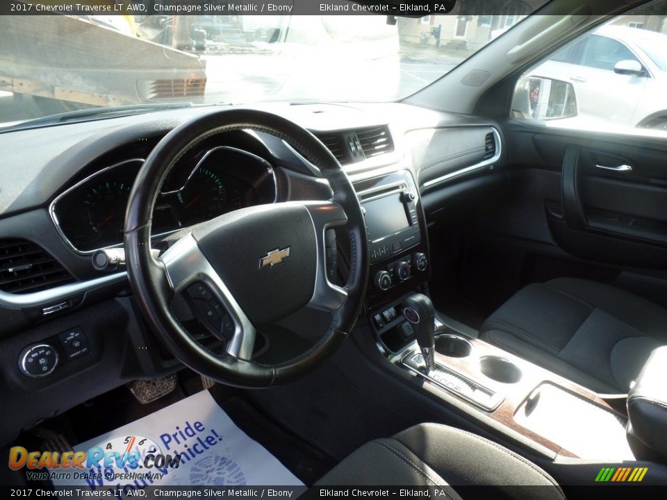2017 Chevrolet Traverse LT AWD Champagne Silver Metallic / Ebony Photo #16