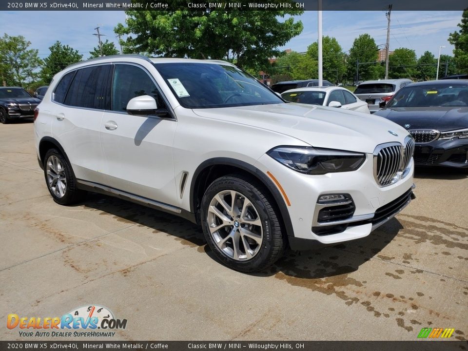 2020 BMW X5 xDrive40i Mineral White Metallic / Coffee Photo #1