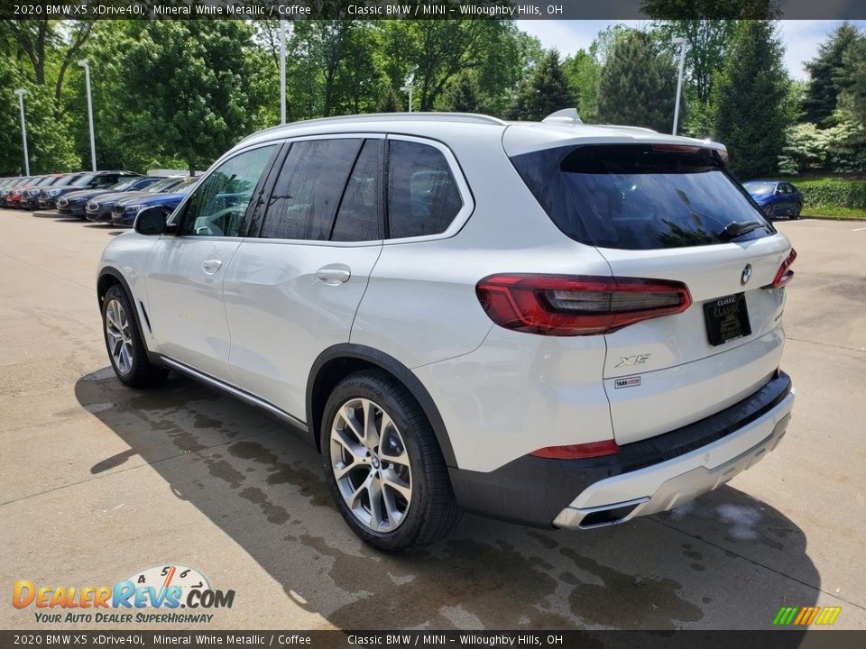 2020 BMW X5 xDrive40i Mineral White Metallic / Coffee Photo #2