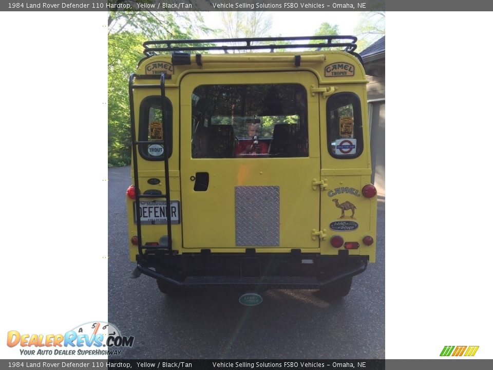 1984 Land Rover Defender 110 Hardtop Yellow / Black/Tan Photo #18