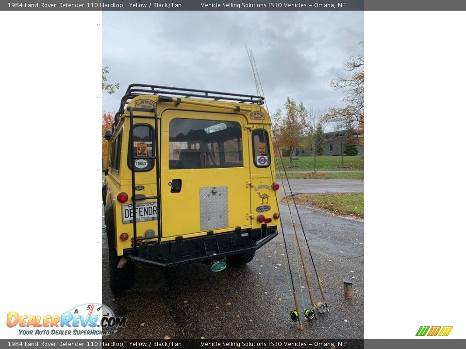 1984 Land Rover Defender 110 Hardtop Yellow / Black/Tan Photo #19