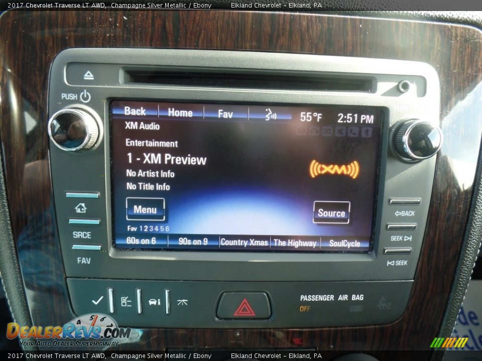 2017 Chevrolet Traverse LT AWD Champagne Silver Metallic / Ebony Photo #27