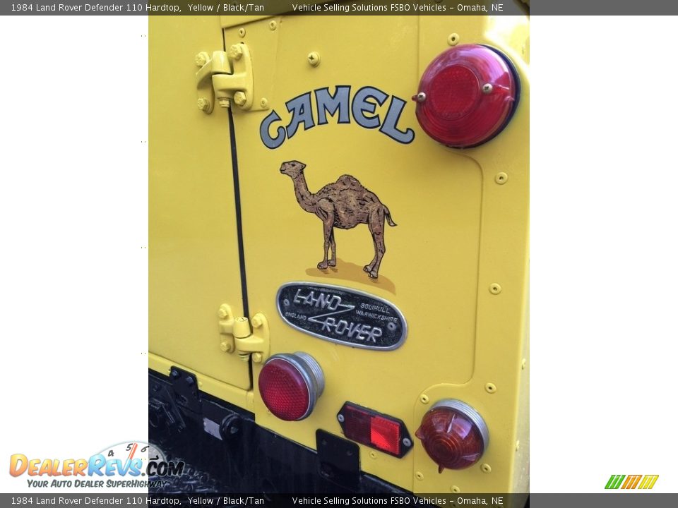 1984 Land Rover Defender 110 Hardtop Yellow / Black/Tan Photo #22