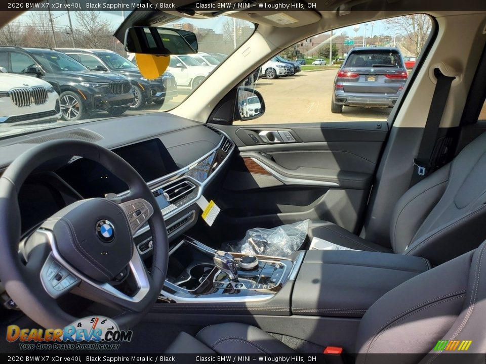 2020 BMW X7 xDrive40i Black Sapphire Metallic / Black Photo #3