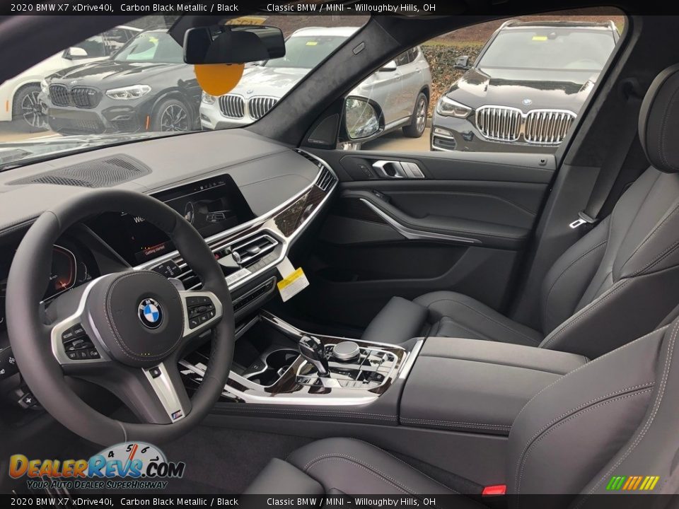 2020 BMW X7 xDrive40i Carbon Black Metallic / Black Photo #3