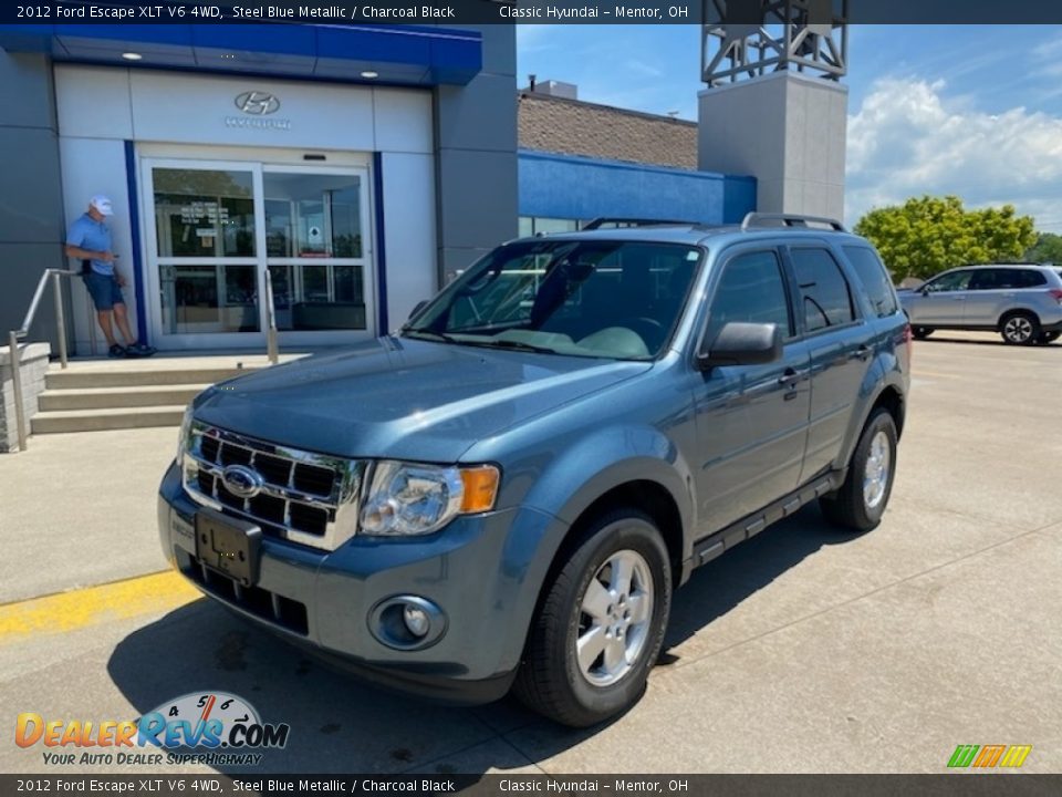 2012 Ford Escape XLT V6 4WD Steel Blue Metallic / Charcoal Black Photo #1