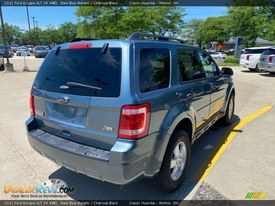 2012 Ford Escape XLT V6 4WD Steel Blue Metallic / Charcoal Black Photo #2