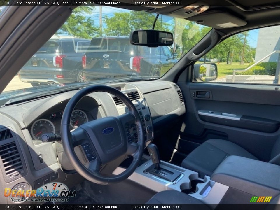 2012 Ford Escape XLT V6 4WD Steel Blue Metallic / Charcoal Black Photo #3