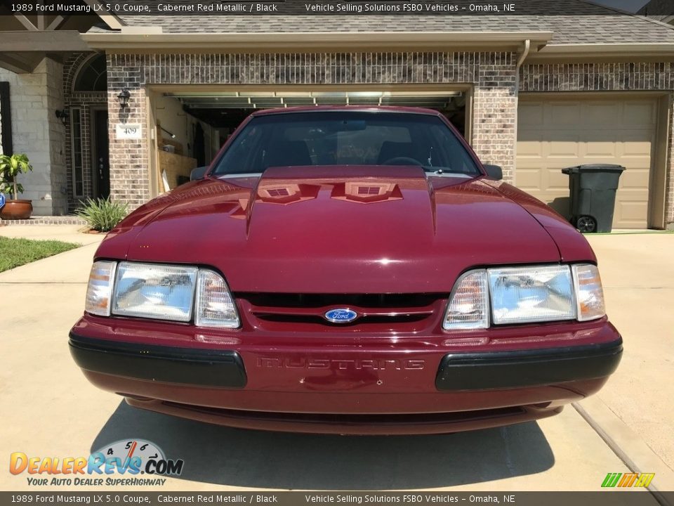 1989 Ford Mustang LX 5.0 Coupe Cabernet Red Metallic / Black Photo #1