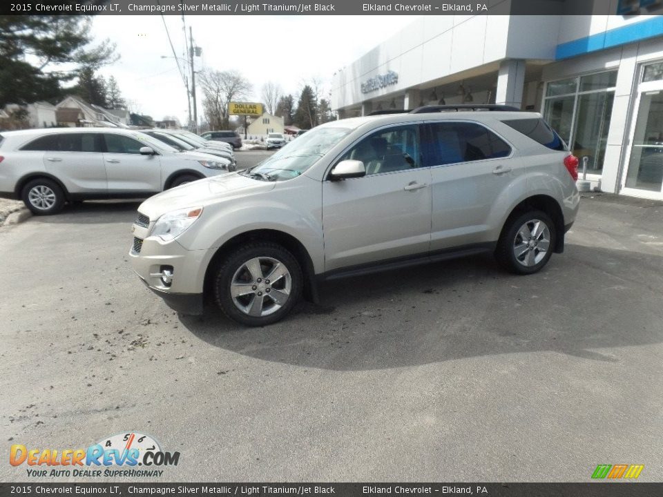 2015 Chevrolet Equinox LT Champagne Silver Metallic / Light Titanium/Jet Black Photo #1