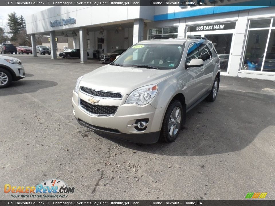 2015 Chevrolet Equinox LT Champagne Silver Metallic / Light Titanium/Jet Black Photo #2