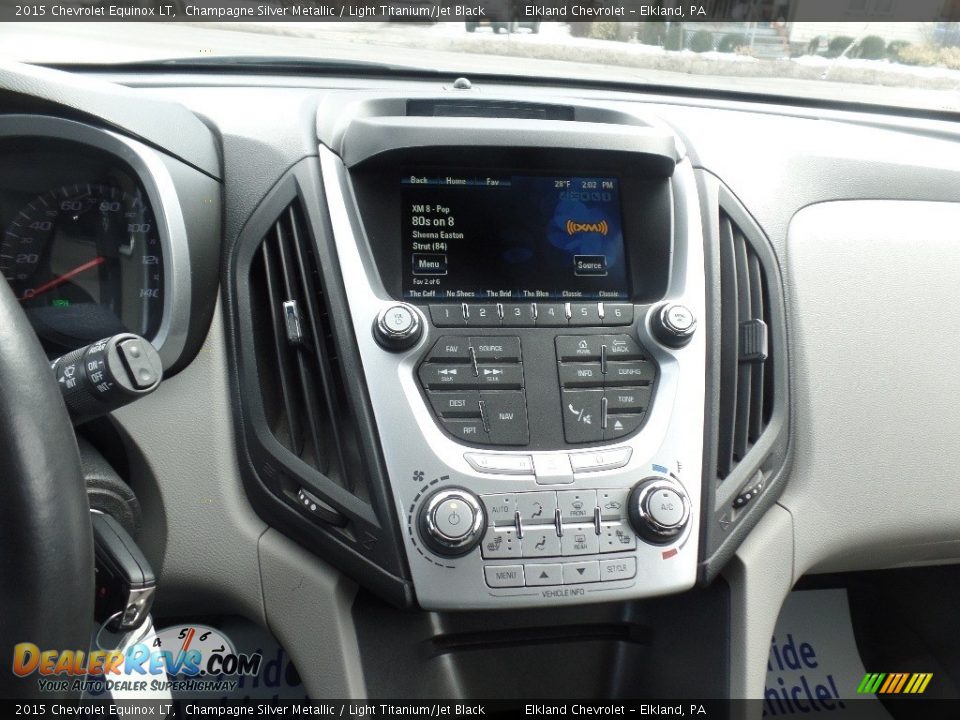 2015 Chevrolet Equinox LT Champagne Silver Metallic / Light Titanium/Jet Black Photo #10