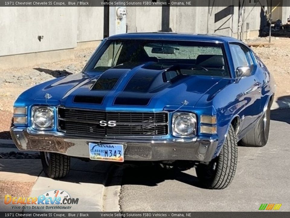 1971 Chevrolet Chevelle SS Coupe Blue / Black Photo #1