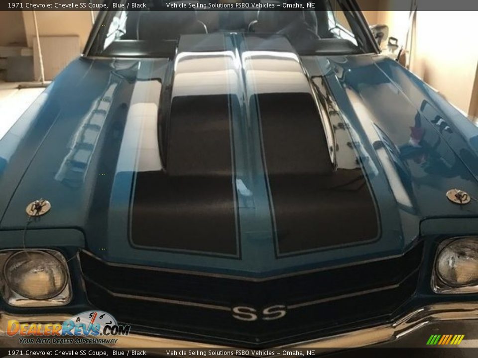 1971 Chevrolet Chevelle SS Coupe Blue / Black Photo #7