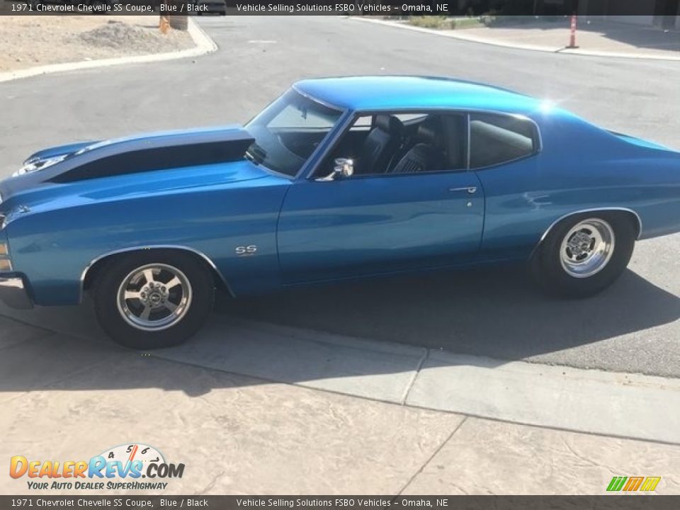 1971 Chevrolet Chevelle SS Coupe Blue / Black Photo #8