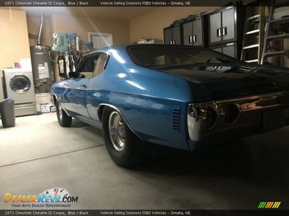 1971 Chevrolet Chevelle SS Coupe Blue / Black Photo #10