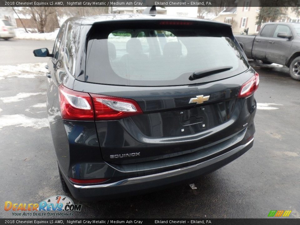 2018 Chevrolet Equinox LS AWD Nightfall Gray Metallic / Medium Ash Gray Photo #6