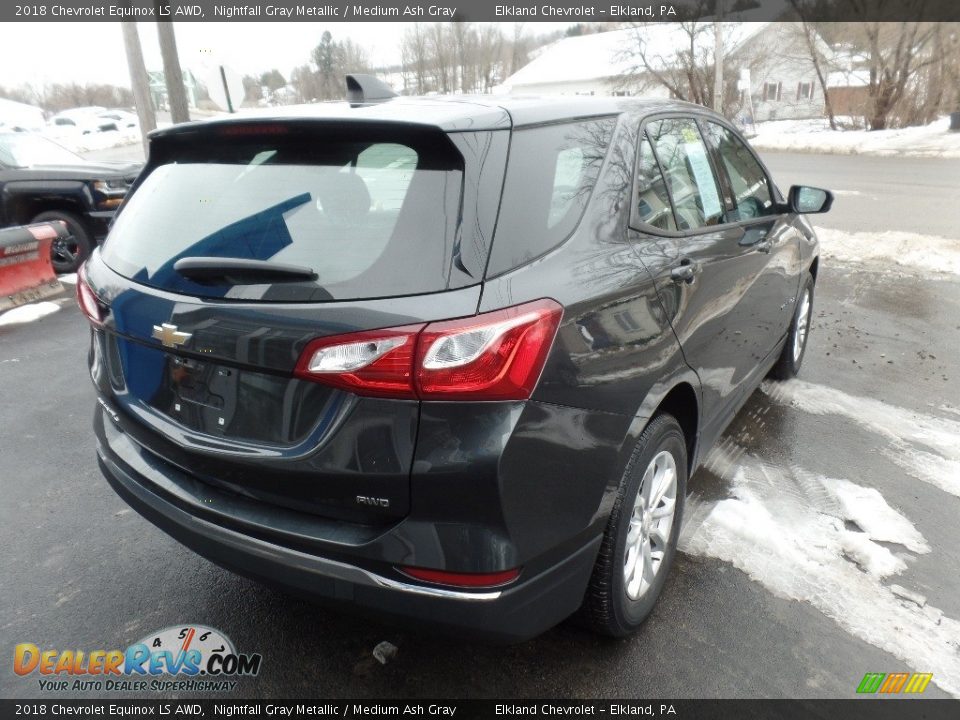 2018 Chevrolet Equinox LS AWD Nightfall Gray Metallic / Medium Ash Gray Photo #7