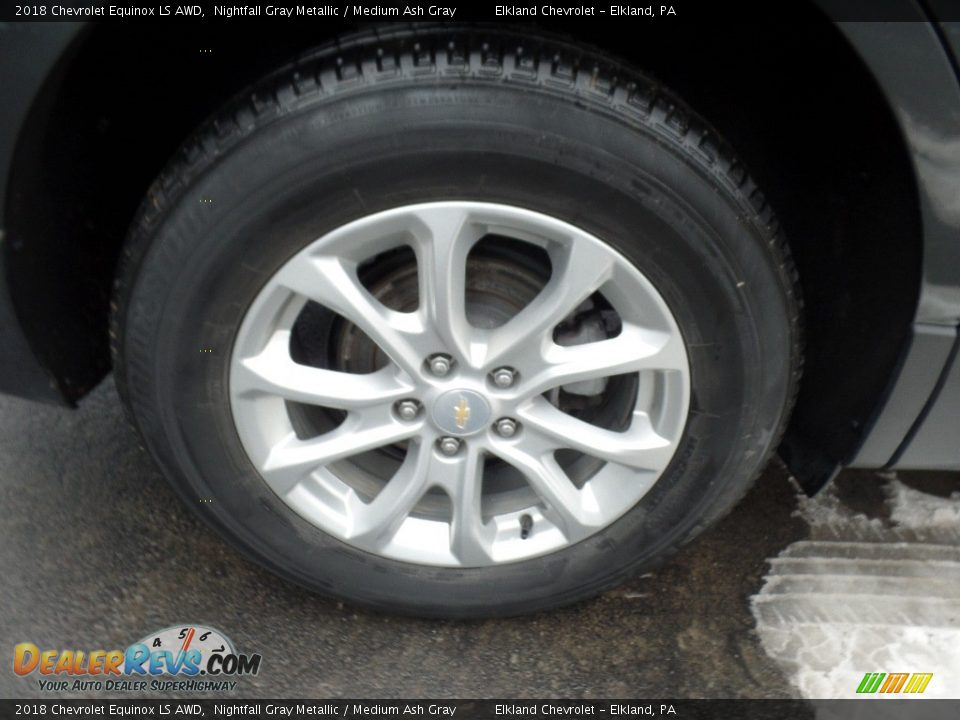2018 Chevrolet Equinox LS AWD Nightfall Gray Metallic / Medium Ash Gray Photo #9