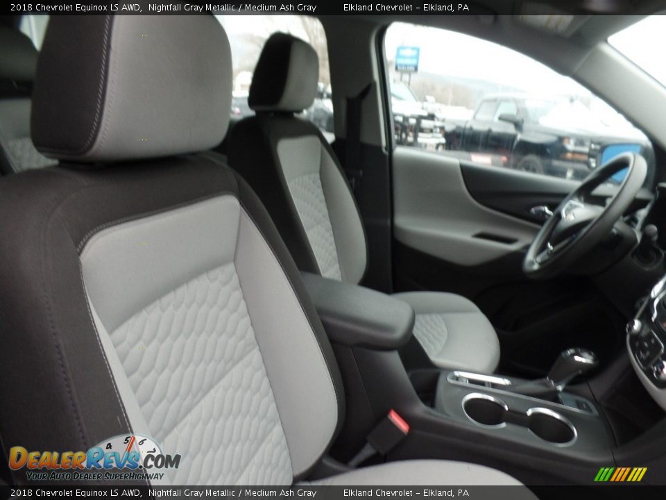 2018 Chevrolet Equinox LS AWD Nightfall Gray Metallic / Medium Ash Gray Photo #10