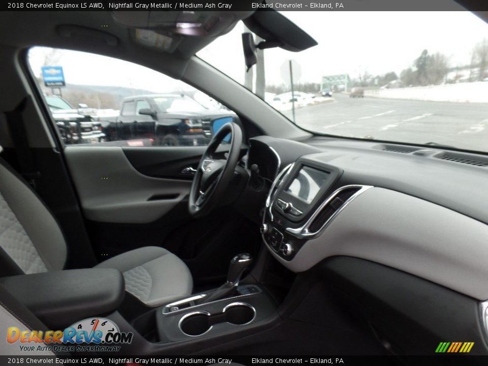 2018 Chevrolet Equinox LS AWD Nightfall Gray Metallic / Medium Ash Gray Photo #11