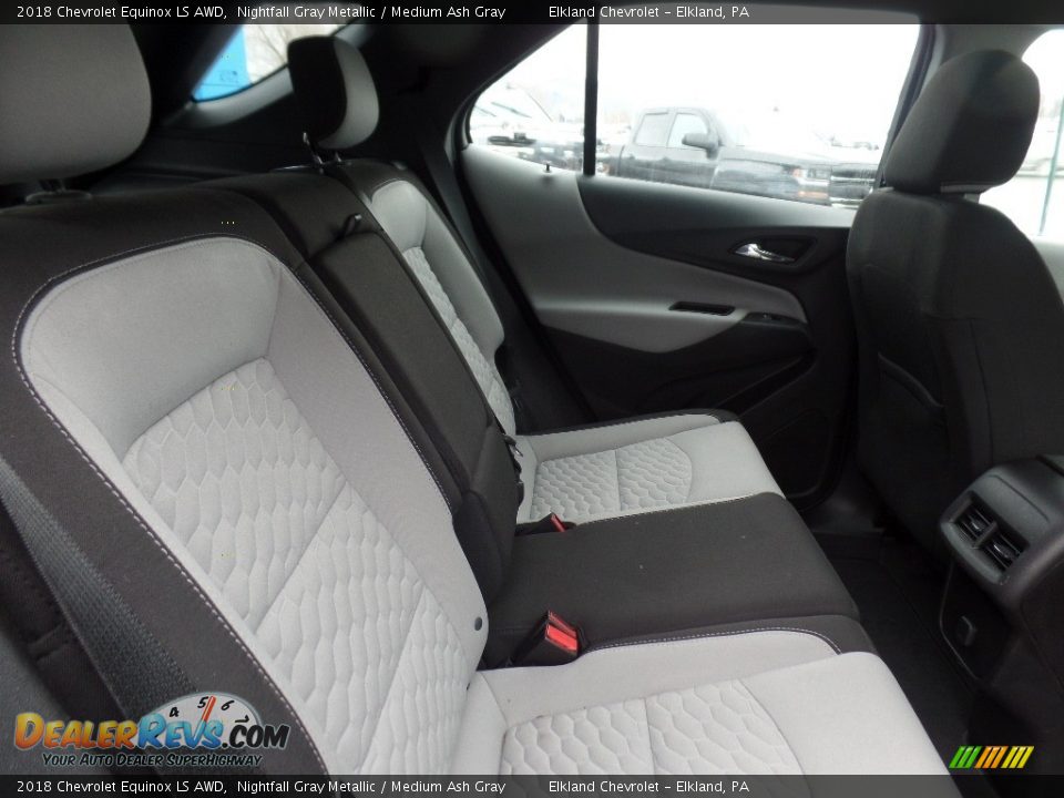 2018 Chevrolet Equinox LS AWD Nightfall Gray Metallic / Medium Ash Gray Photo #12