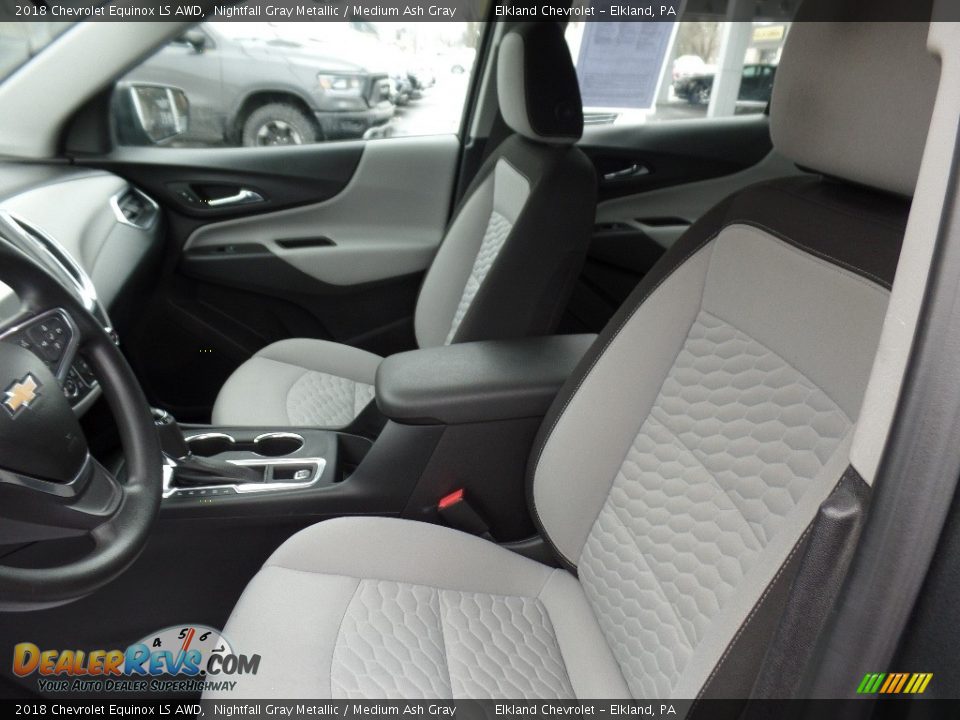 2018 Chevrolet Equinox LS AWD Nightfall Gray Metallic / Medium Ash Gray Photo #15