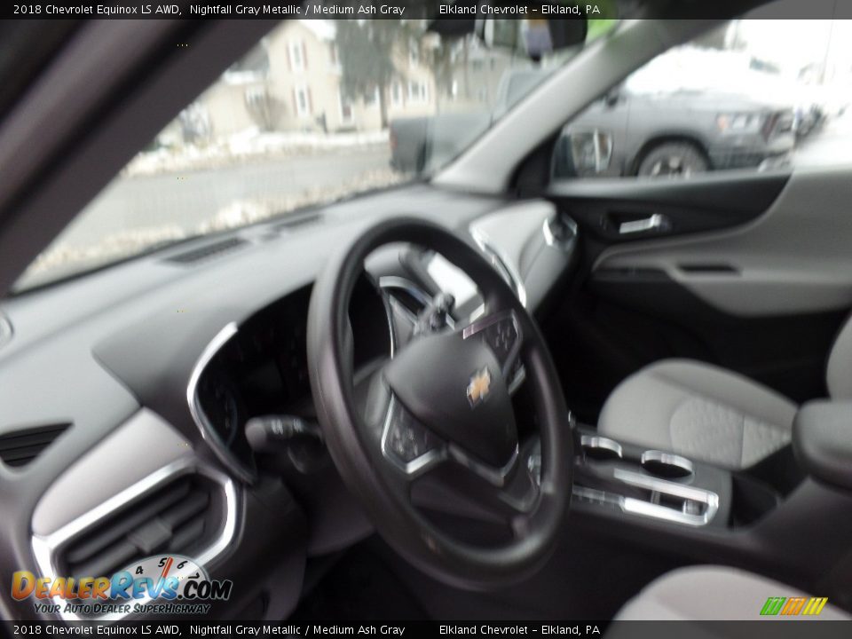 2018 Chevrolet Equinox LS AWD Nightfall Gray Metallic / Medium Ash Gray Photo #16
