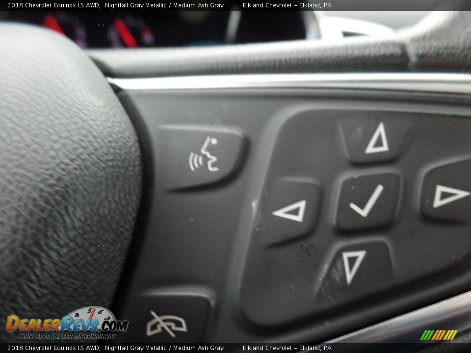 2018 Chevrolet Equinox LS AWD Nightfall Gray Metallic / Medium Ash Gray Photo #18