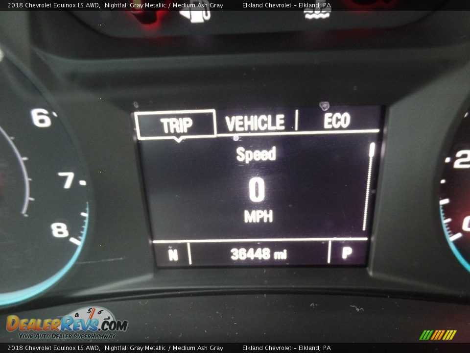 2018 Chevrolet Equinox LS AWD Nightfall Gray Metallic / Medium Ash Gray Photo #19