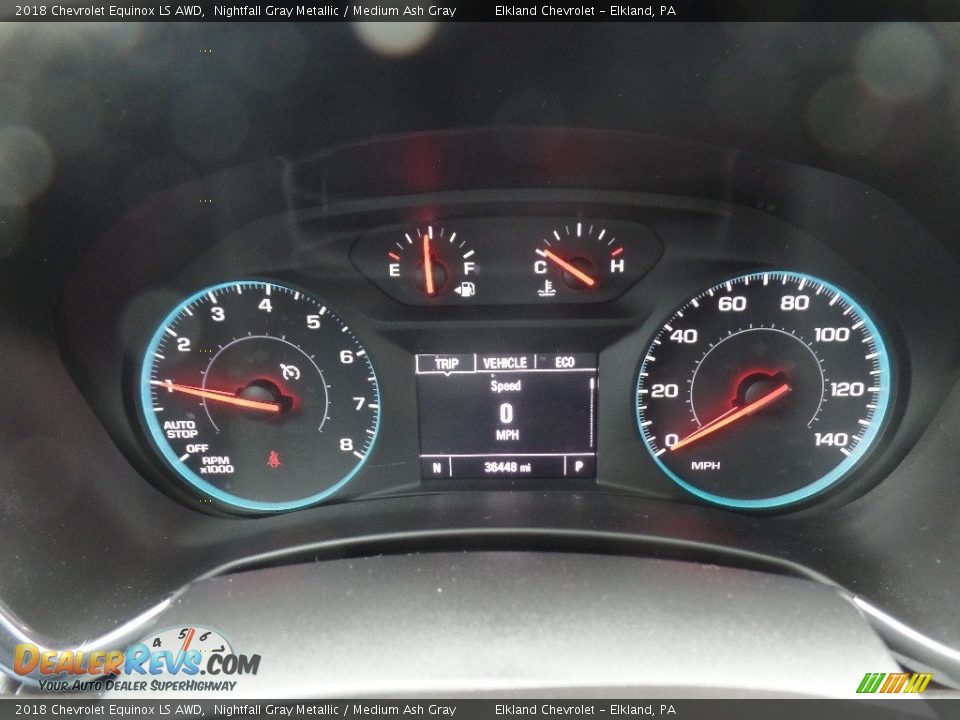2018 Chevrolet Equinox LS AWD Nightfall Gray Metallic / Medium Ash Gray Photo #20