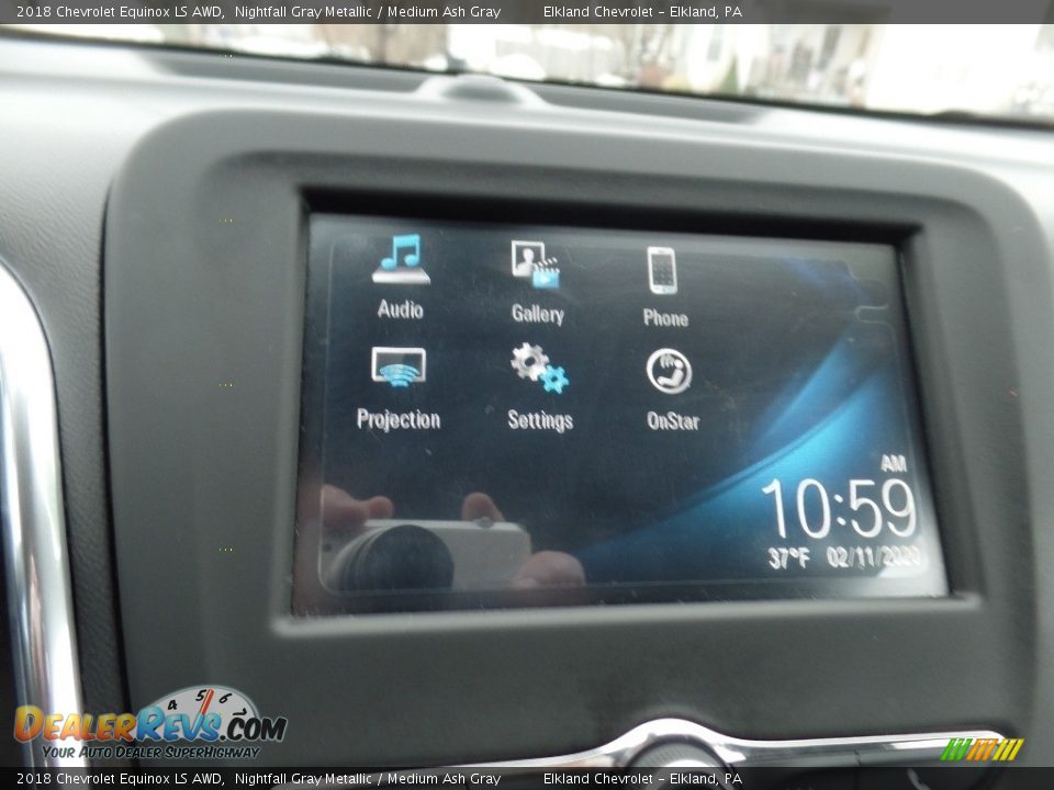 2018 Chevrolet Equinox LS AWD Nightfall Gray Metallic / Medium Ash Gray Photo #21