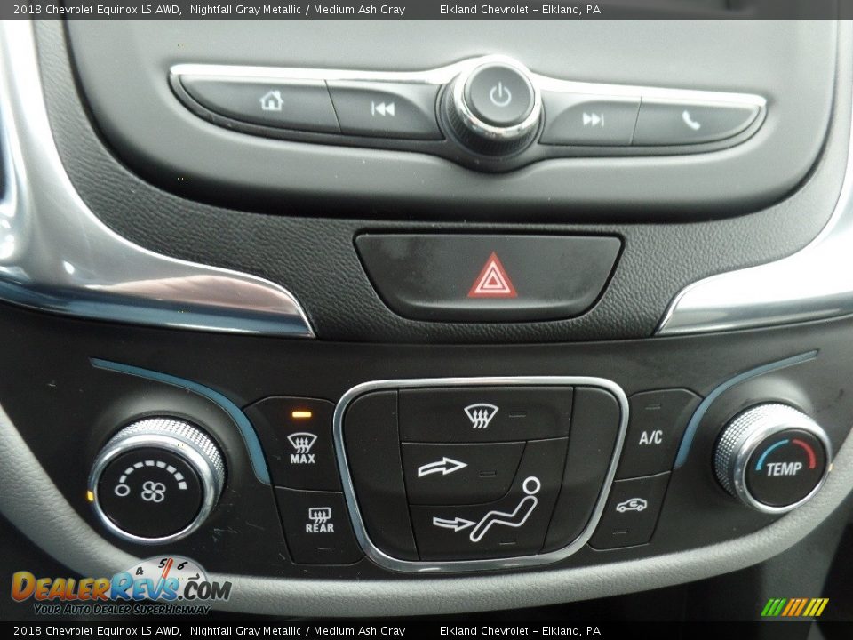 2018 Chevrolet Equinox LS AWD Nightfall Gray Metallic / Medium Ash Gray Photo #23