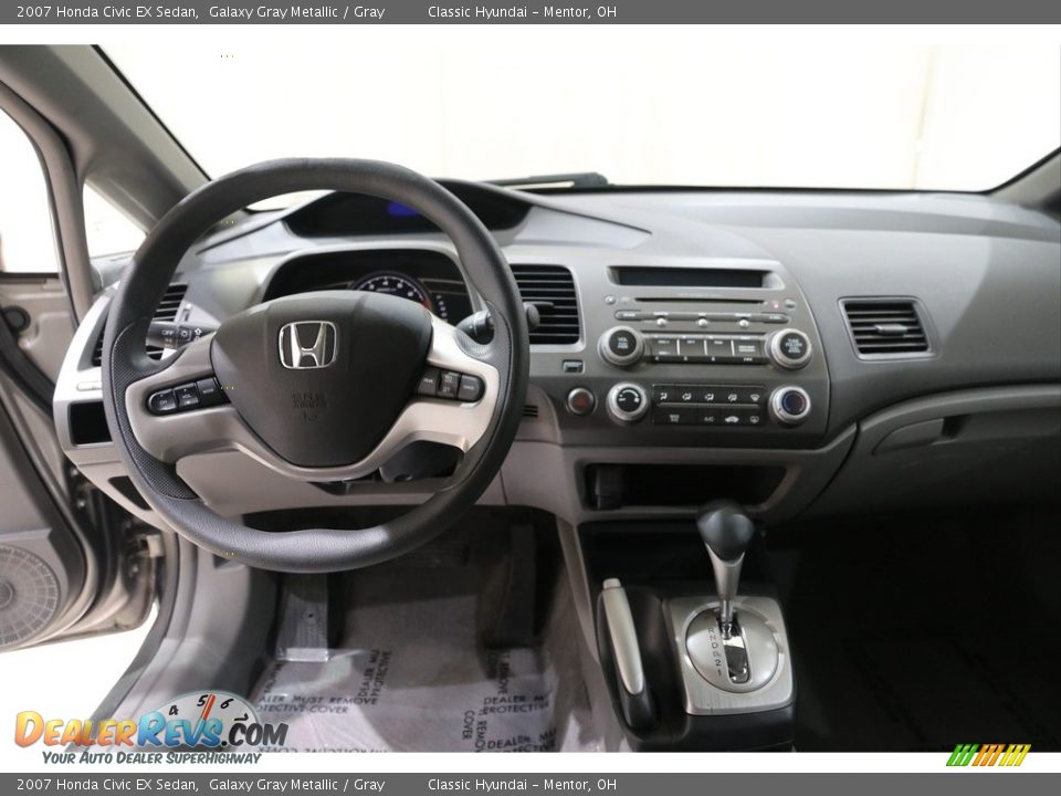 2007 Honda Civic EX Sedan Galaxy Gray Metallic / Gray Photo #6