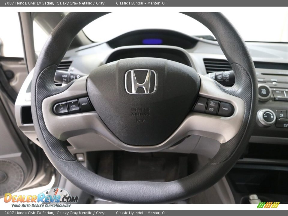2007 Honda Civic EX Sedan Galaxy Gray Metallic / Gray Photo #7