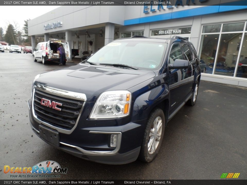 2017 GMC Terrain SLE AWD Dark Sapphire Blue Metallic / Light Titanium Photo #2