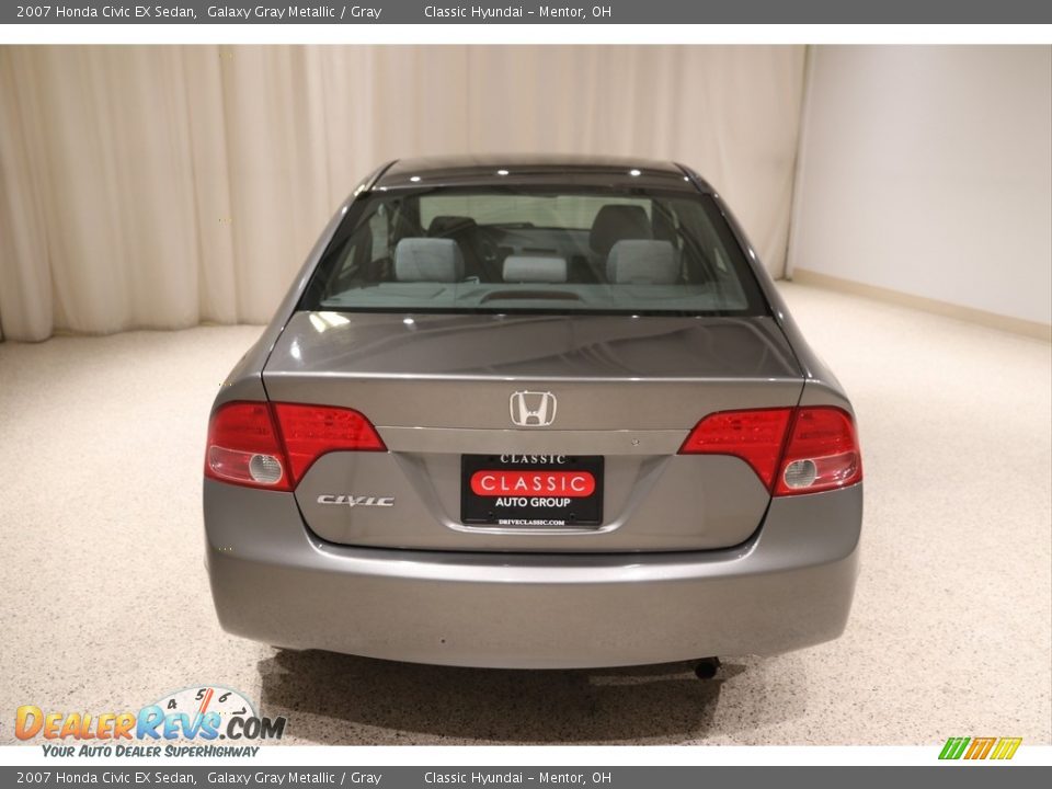 2007 Honda Civic EX Sedan Galaxy Gray Metallic / Gray Photo #16