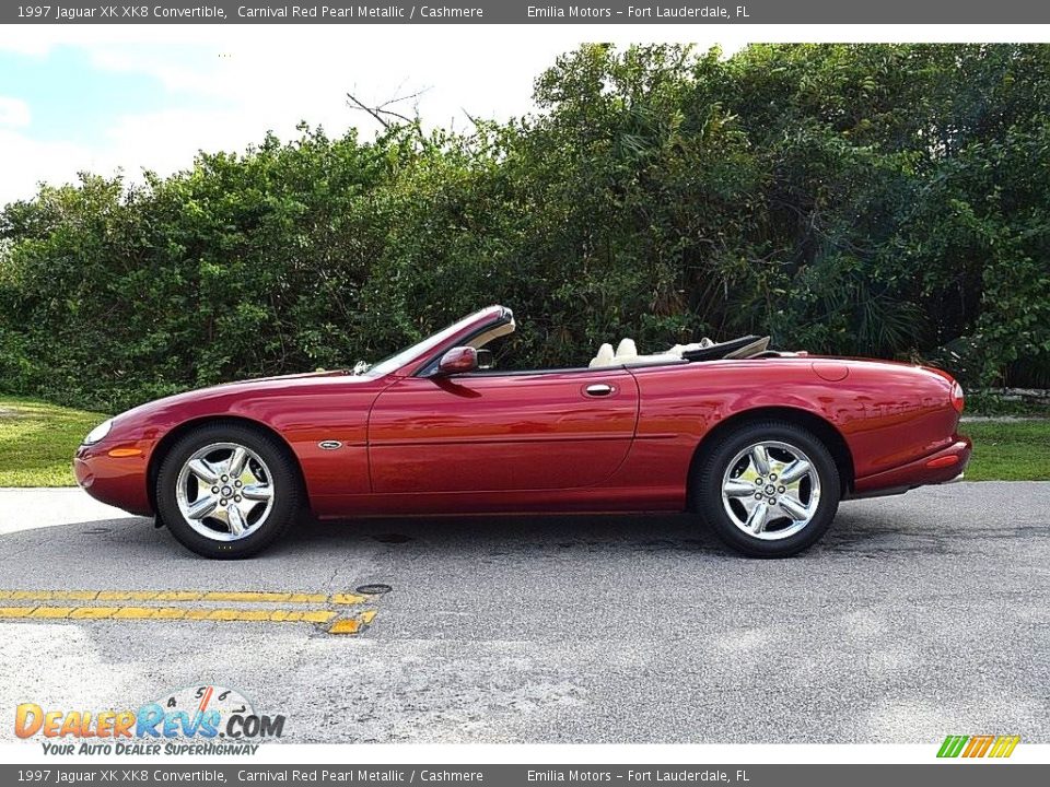 Carnival Red Pearl Metallic 1997 Jaguar XK XK8 Convertible Photo #3