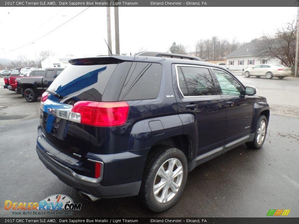 2017 GMC Terrain SLE AWD Dark Sapphire Blue Metallic / Light Titanium Photo #7