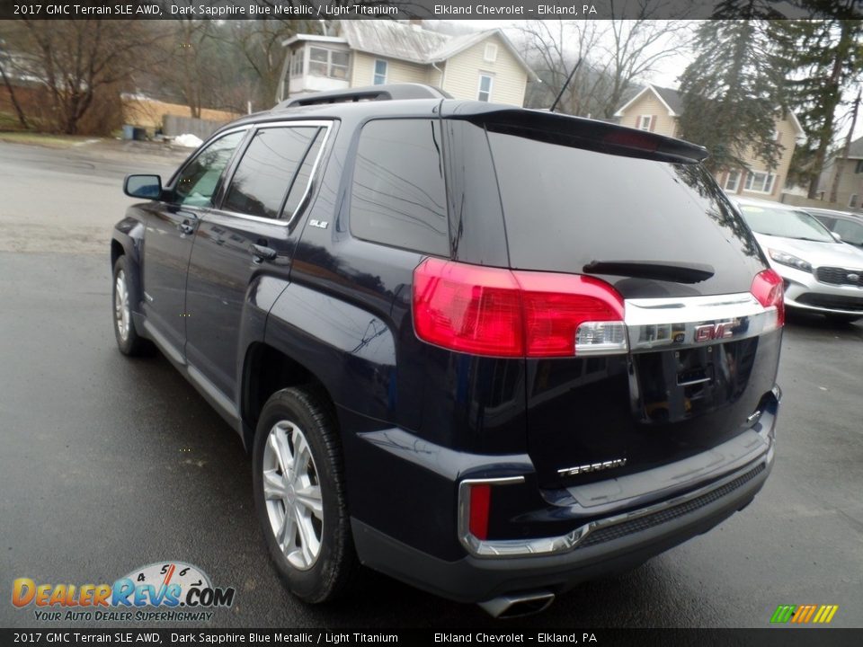 2017 GMC Terrain SLE AWD Dark Sapphire Blue Metallic / Light Titanium Photo #9