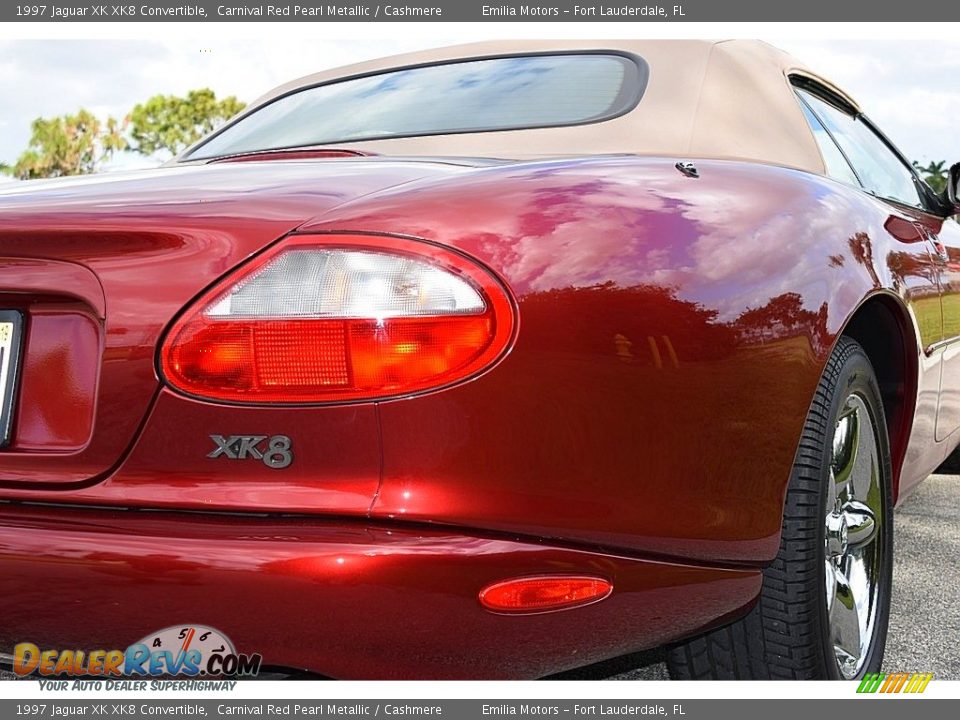 1997 Jaguar XK XK8 Convertible Carnival Red Pearl Metallic / Cashmere Photo #7
