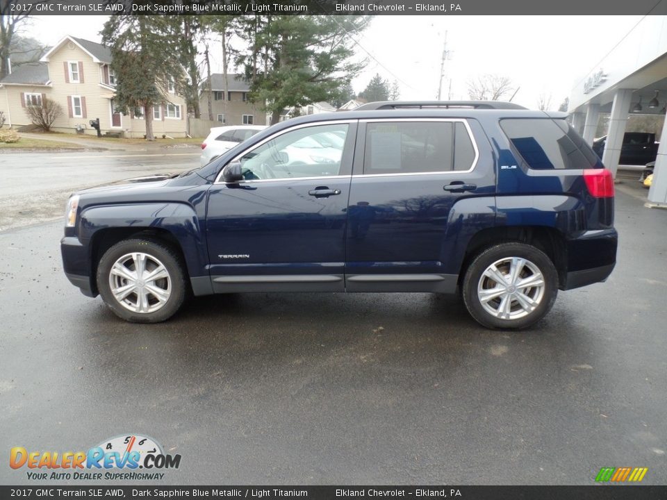 2017 GMC Terrain SLE AWD Dark Sapphire Blue Metallic / Light Titanium Photo #10