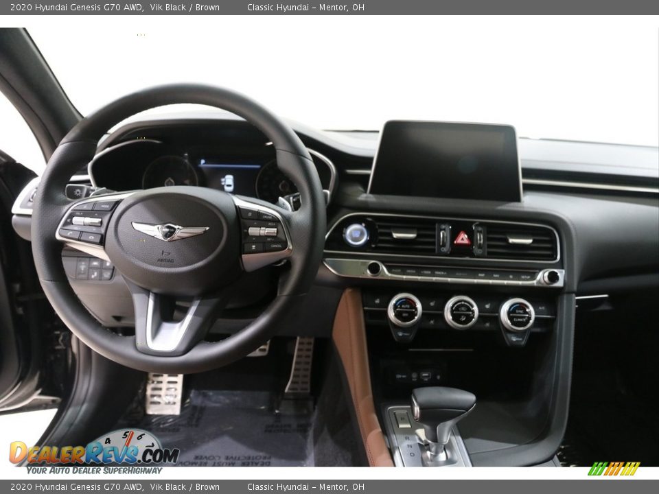 Dashboard of 2020 Hyundai Genesis G70 AWD Photo #6