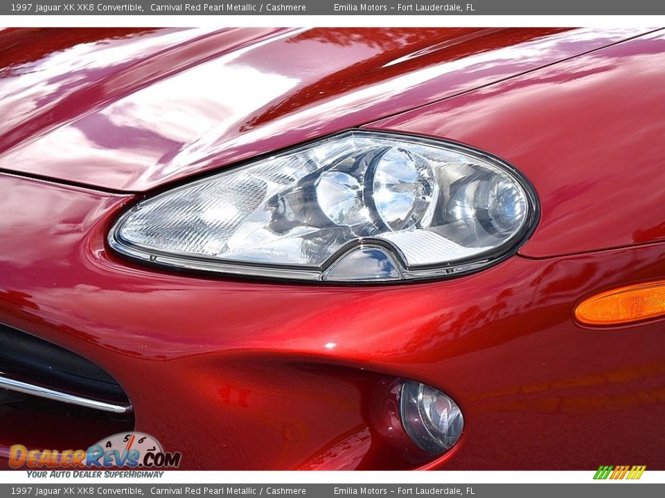 1997 Jaguar XK XK8 Convertible Carnival Red Pearl Metallic / Cashmere Photo #15